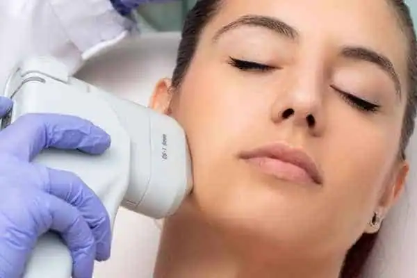 Image of woman having HIFU Herne Bay treatment